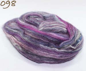 Vellón de Lana Merino con Seda Matizada