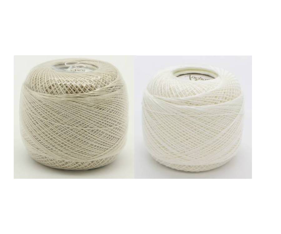 Hilo Para Crochet Coral Tseyu x 20grs Blanco x 1und 