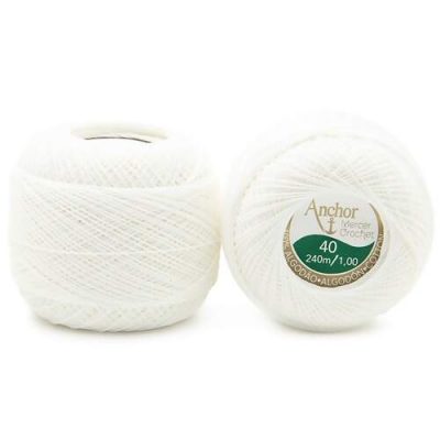 Mercer crochet 40 blanco
