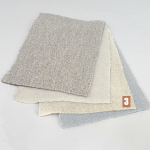 Tela Bouclé De Lana Merino - Beige